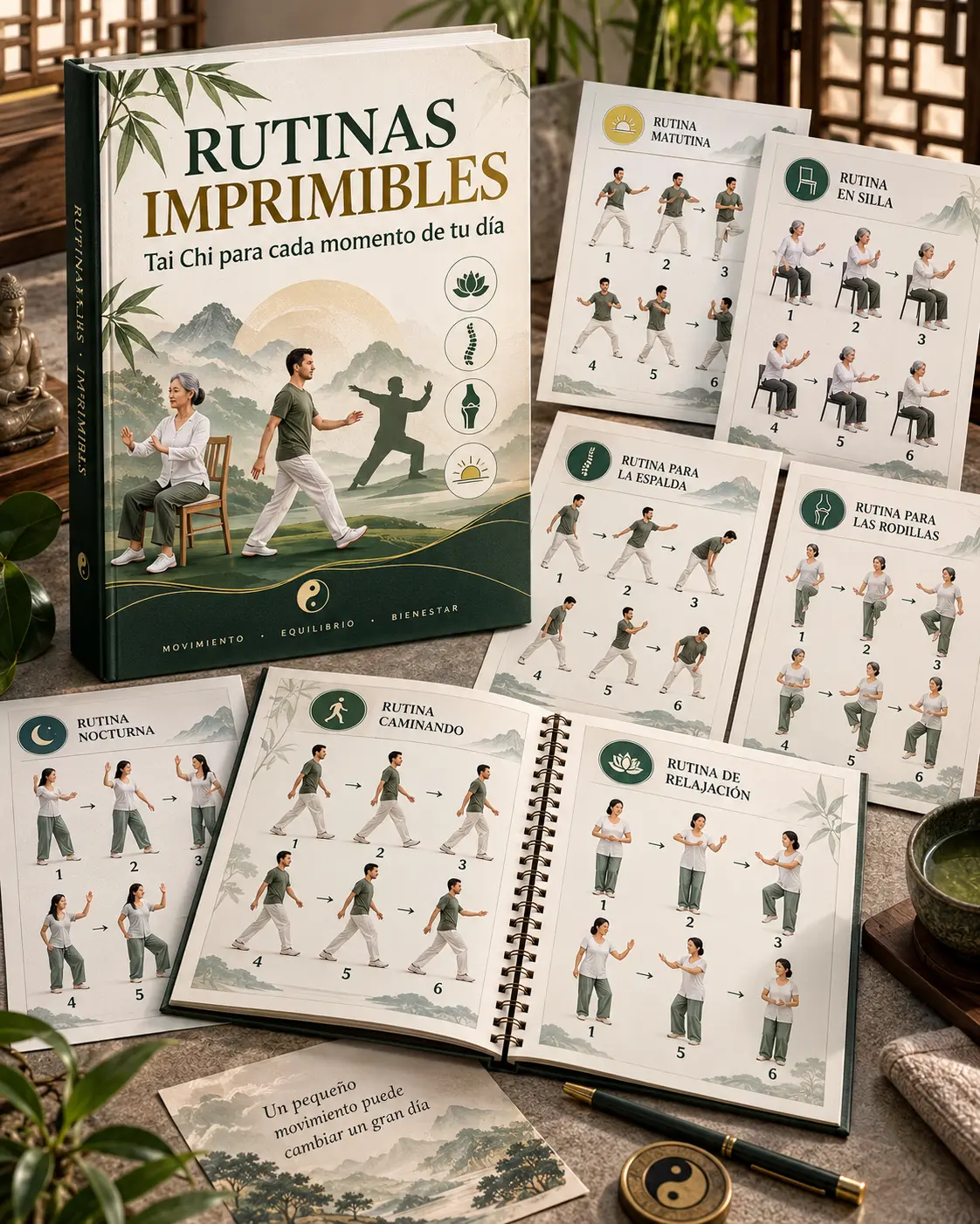 Mockup de Rutinas Imprimibles